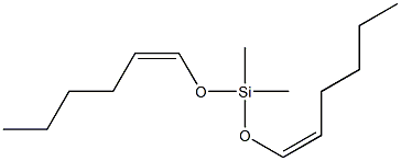 Dimethylbis[(Z)-1-hexenyloxy]silane Struktur