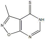 3-Methylisoxazolo[5,4-d]pyrimidine-4(5H)-thione Struktur