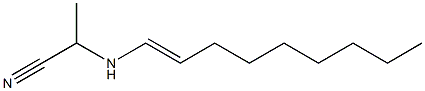 2-(1-Nonenylamino)propiononitrile Struktur