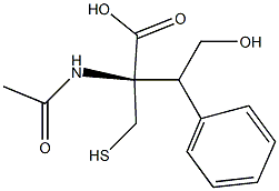 (1-Phenyl-2-hydroxyethyl)mercapturic acid Struktur