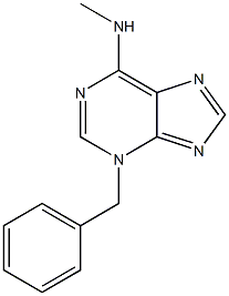 N-Methyl-3-benzyl-3H-purin-6-amine Struktur