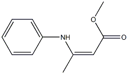 (Z)-3-(Phenylamino)-2-butenoic acid methyl ester Struktur