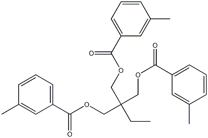 (Propan-1-ylidyne)tris(methanol)tri(3-methylbenzoate) Struktur