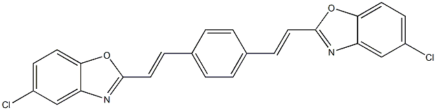 2,2'-[1,4-Phenylenebis[(E)-1,2-ethenediyl]]bis[5-chlorobenzoxazole] Struktur