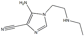 5-Amino-1-[2-(ethylamino)ethyl]-1H-imidazole-4-carbonitrile Struktur