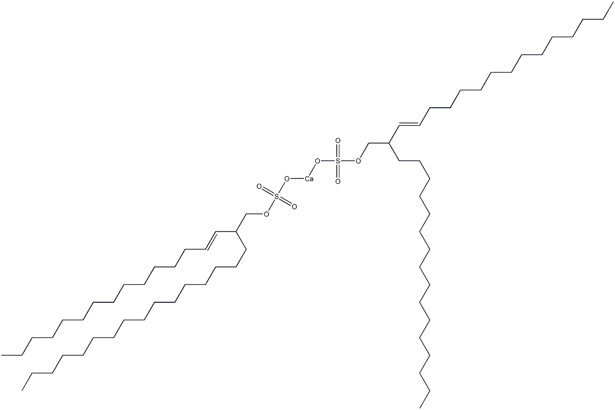 Bis[2-(1-pentadecenyl)octadecyloxysulfonyloxy]calcium Struktur