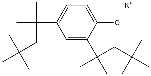 Potassium 2,4-bis(1,1,3,3-tetramethylbutyl)phenolate Struktur