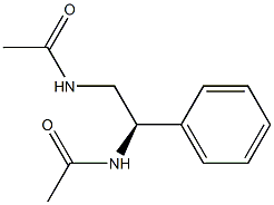 (-)-N,N'-[(R)-1-Phenylethylene]bisacetamide Struktur