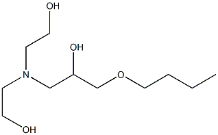 1-[Bis(2-hydroxyethyl)amino]-3-butoxy-2-propanol Struktur