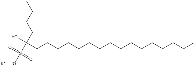 5-Hydroxyhenicosane-5-sulfonic acid potassium salt Struktur