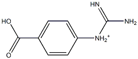 1-[4-Carboxyphenyl]guanidinium Struktur