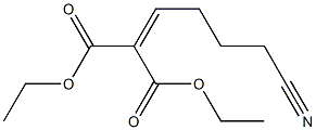 (4-Cyanobutylidene)malonic acid diethyl ester Struktur