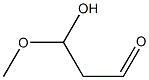 3-Hydroxy-3-methoxypropionaldehyde Struktur