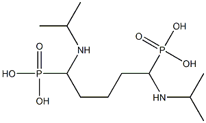 [1,5-Bis(isopropylamino)pentane-1,5-diyl]bisphosphonic acid Struktur