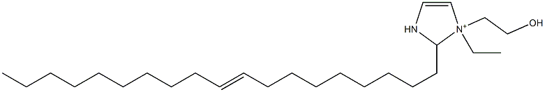 1-Ethyl-1-(2-hydroxyethyl)-2-(9-nonadecenyl)-4-imidazoline-1-ium Struktur