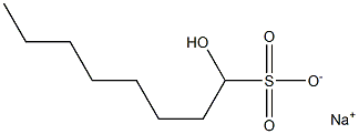 1-Hydroxyoctane-1-sulfonic acid sodium salt Struktur