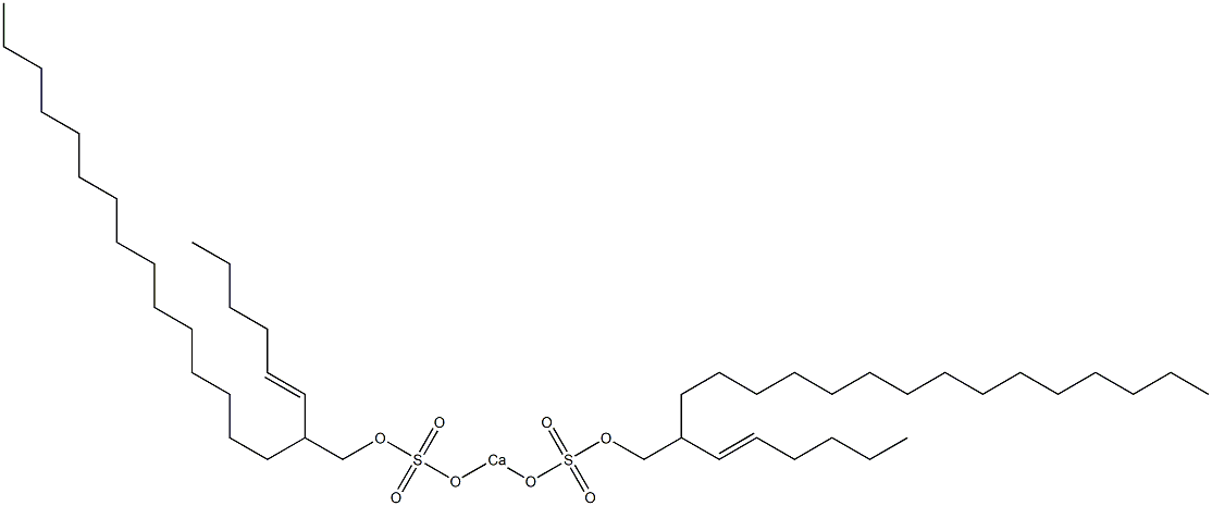 Bis[2-(1-hexenyl)heptadecyloxysulfonyloxy]calcium Struktur