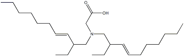 N,N-Bis(2-ethyl-3-decenyl)aminoacetic acid Struktur