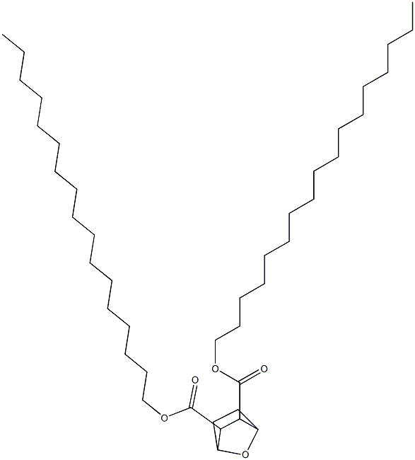 7-Oxabicyclo[2.2.1]heptane-2,3-dicarboxylic acid diheptadecyl ester Struktur