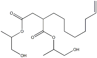 2-(7-Octenyl)succinic acid bis(2-hydroxy-1-methylethyl) ester Struktur