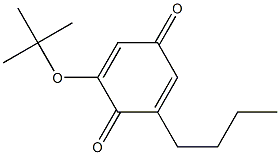 2-(tert-Butyloxy)-6-butyl-2,5-cyclohexadiene-1,4-dione Struktur