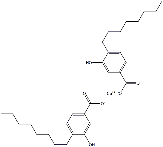 Bis(4-octyl-3-hydroxybenzoic acid)calcium salt Struktur