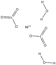 Nickel diiodate dihydrate Struktur