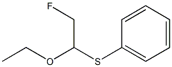 2-Phenylthio-2-ethoxy-1-fluoroethane Struktur