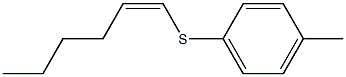 4-Methylphenyl [(Z)-1-hexenyl] sulfide Struktur