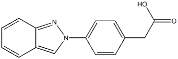 p-(2H-Indazol-2-yl)phenylacetic acid Struktur