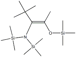 (Z)-3-[Bis(trimethylsilyl)amino]-2-(trimethylsilyloxy)-4,4-dimethyl-2-pentene Struktur