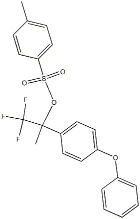 4-Methylbenzenesulfonic acid 1-(trifluoromethyl)-1-(4-phenoxyphenyl)ethyl ester Struktur