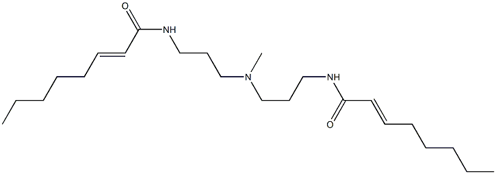 N,N'-[Methyliminobis(3,1-propanediyl)]bis(2-octenamide) Struktur