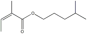 2-Methylisocrotonic acid 4-methylpentyl ester Struktur