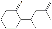 2-(1,3-Dimethyl-3-butenyl)cyclohexanone Struktur