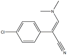 2-(4-Chlorophenyl)-3-(dimethylamino)propenenitrile Struktur