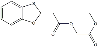 1,3-Benzoxathiole-2,2-bis(acetic acid methyl) ester Struktur