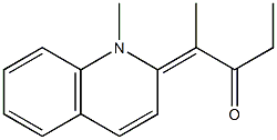 4-(1-Methylquinolin-2-ylidene)-3-pentanone Struktur