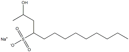 2-Hydroxytridecane-4-sulfonic acid sodium salt Struktur