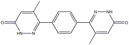 6,6'-(1,4-Phenylene)bis[5-methylpyridazin-3(2H)-one] Struktur