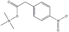 4-Nitrophenylacetic acid trimethylsilyl ester Struktur