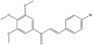 (E)-3',4',5'-Trimethoxy-4-bromochalcone Struktur