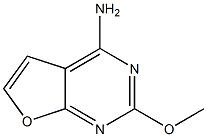 4-Amino-2-methoxyfuro[2,3-d]pyrimidine Struktur