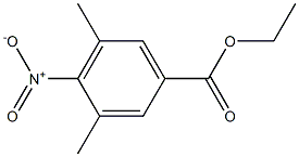 3,5-Dimethyl-4-nitrobenzoic acid ethyl ester Struktur