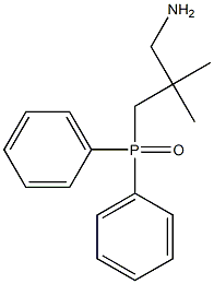 2,2-Dimethyl-3-(diphenylphosphinyl)propylamine Struktur