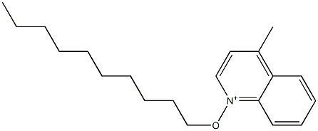 4-Methyl-1-decyloxyquinolinium Struktur