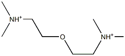 2,2'-Oxybis(N,N-dimethyl-1-ethanaminium) Struktur