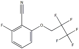 2-(2,2,3,3,3-Pentafluoropropoxy)-6-fluorobenzonitrile Struktur