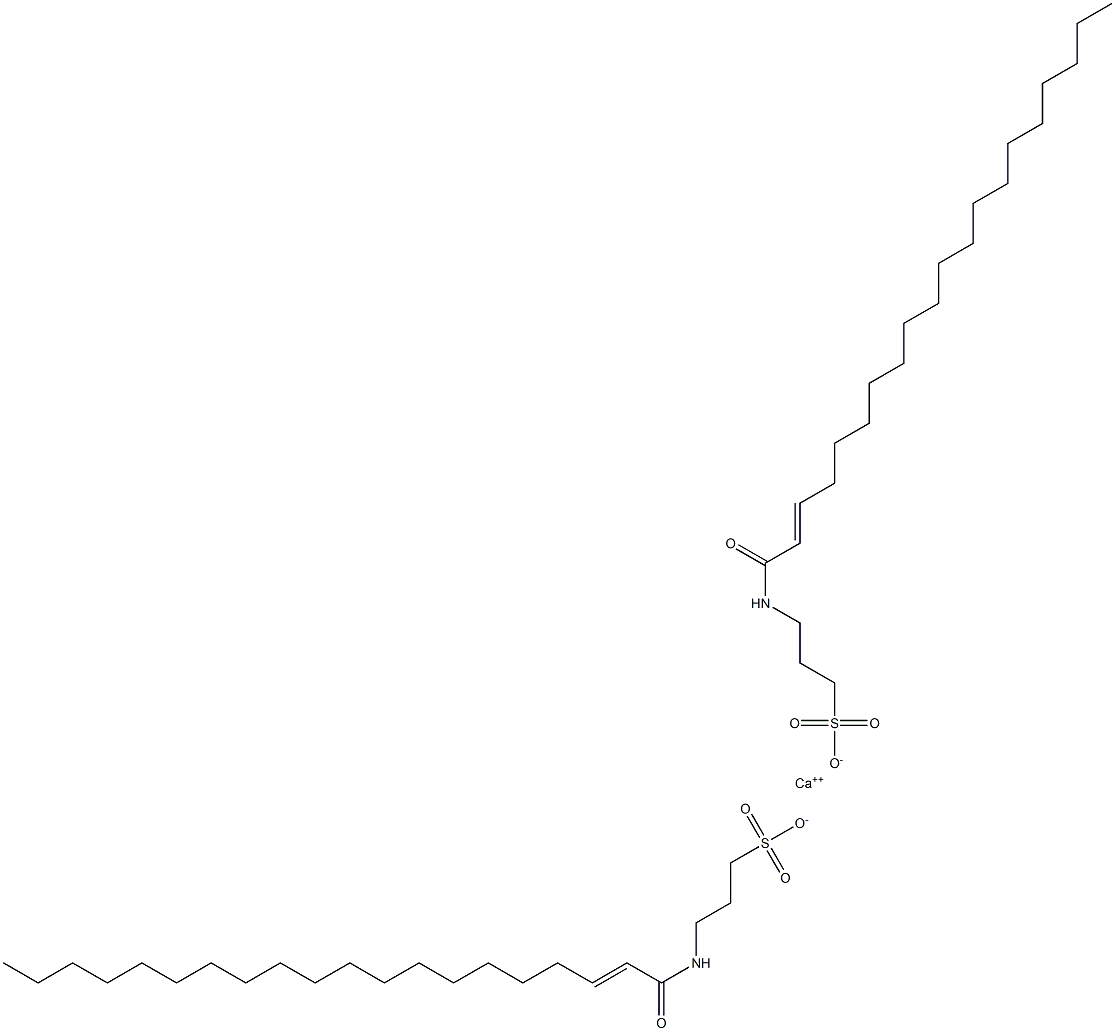 Bis[3-(2-icosenoylamino)-1-propanesulfonic acid]calcium salt Struktur