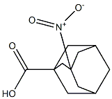 3-Nitro-1-adamantanecarboxylic acid Struktur